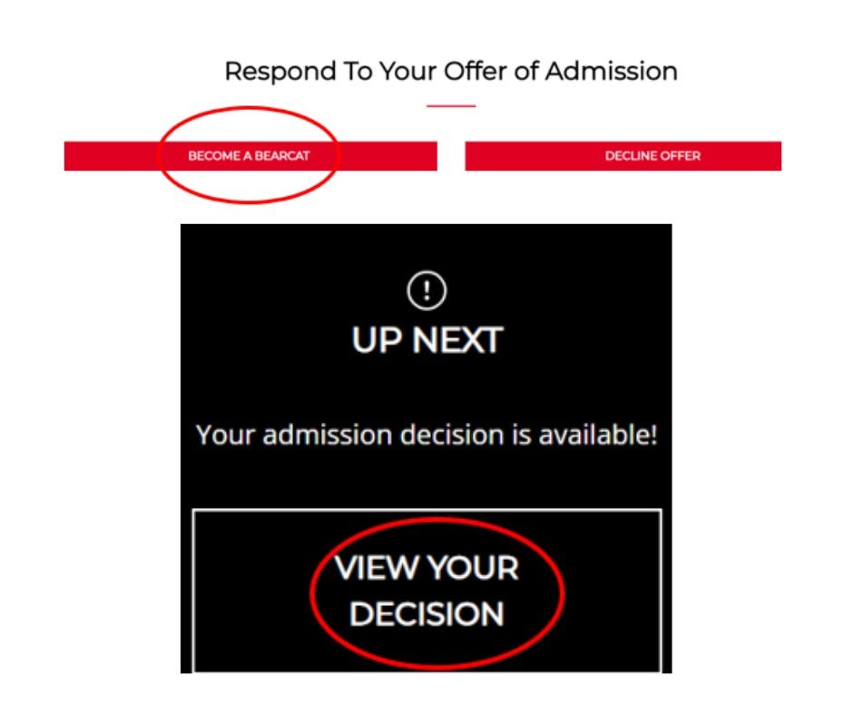 Confirm Your Admission University of Cincinnati Admissions